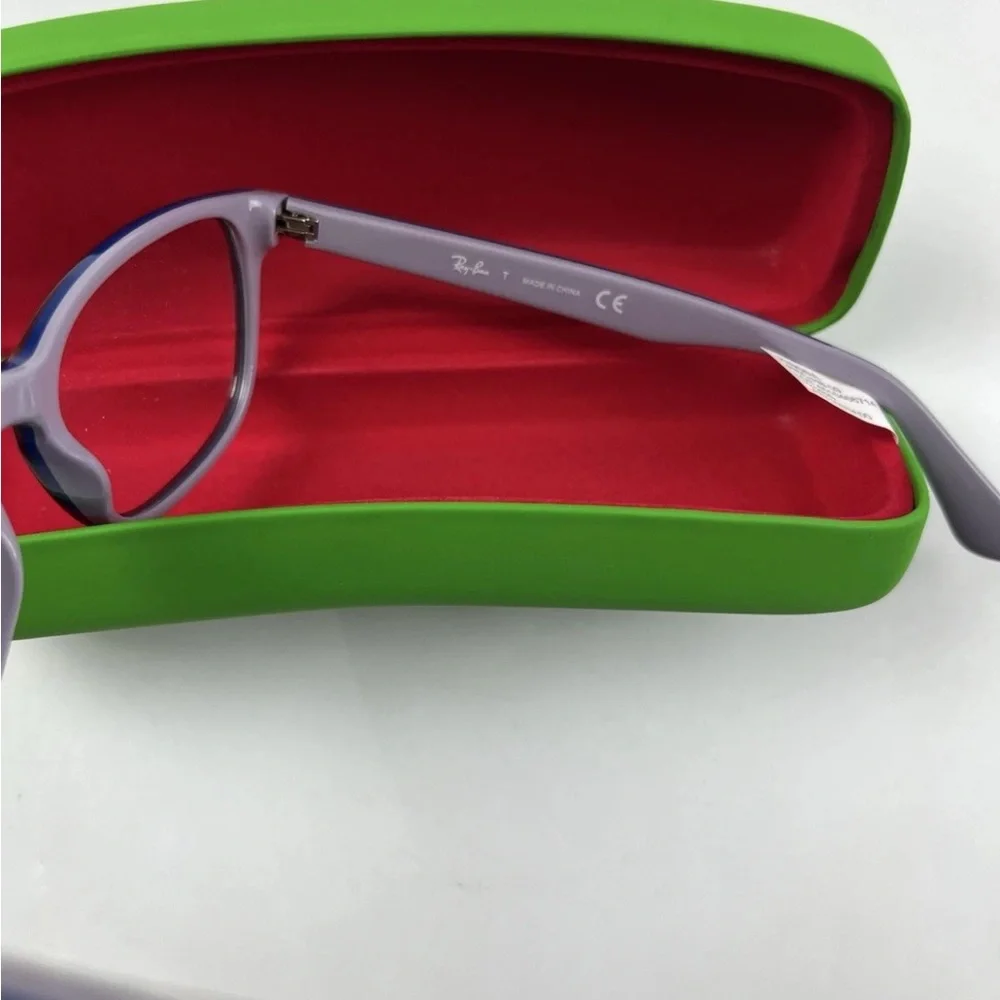 Ray-Ban Unisex Kids 0RY1592  Square  Eyeglass Frames Red On Grey/blue